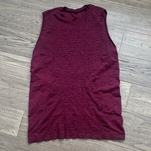 Alphalete | Men’s Sleeveless Maroon Hero Seamless Tank Top Size Small